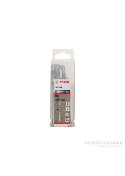 - Metal Matkap Ucu Hss-G, Dın 338 - 8 X 75 X 117 Mm - 5'Li Paket fiyatları