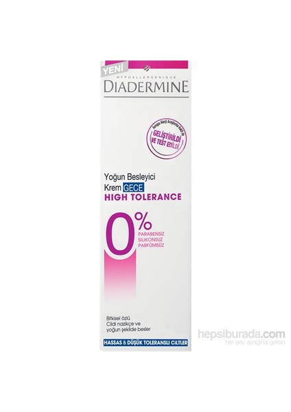 High Tolerance Tüp Nemlendirici Gece Kremi 50 Ml