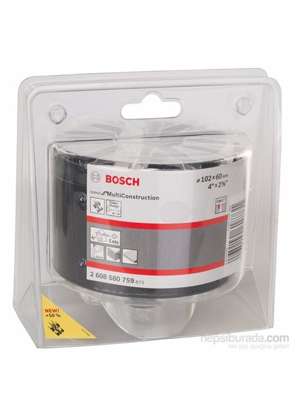 - Speed Serisi Çok Amaçlı Delik Açma Testeresi (Panç) - 102 Mm, 4"