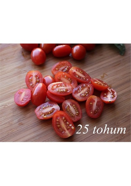 Saksılık Zeytin Cherry Domates 25+Tohum [Tohhum Ev Bahçe]
