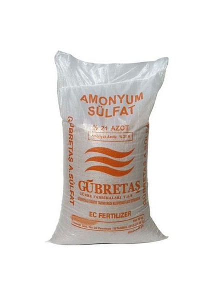 Amonyum Sülfat %21 Azotlu Şeker Gübre 50 Kg