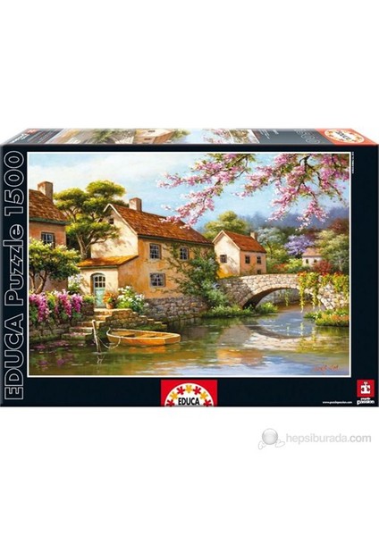 Puzzle 1500 Parça Köydeki Kanal