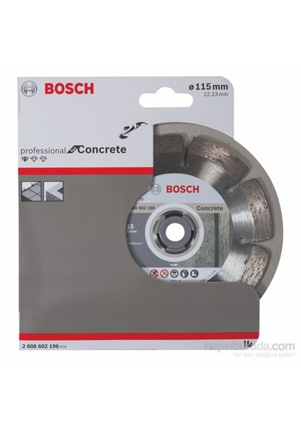 2608602196 Beton Zeminler İçin Elmas Testere 115 Mm modelleri