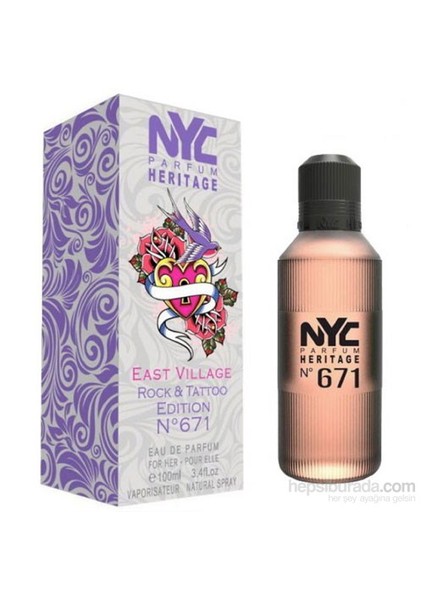 East Vıllage Rock Tattoo Edıtıon No 671 For Her Edt 100Ml