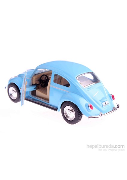 1967 Volkswagen Classical Beetle 1/32 Çek Bırak Die Cast Model Araç