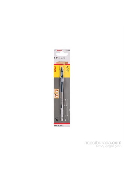 - Self Cut Speed Serisi Ahşap İçin Yaprak Matkap Ucu, Altıgen Şaftlı - 8 X 152 Mm fiyatları