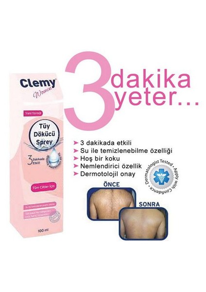 Women Tüy Dökücü Sprey Kadın 100ml