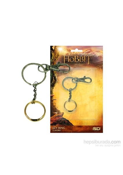 The Hobbit One Ring Snap Keychain Yüzük Anahtarlık