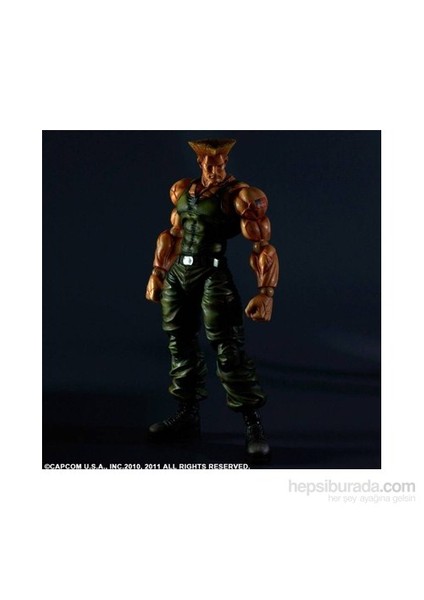 Super Street Fighter Guile Play Arts Kai Figür