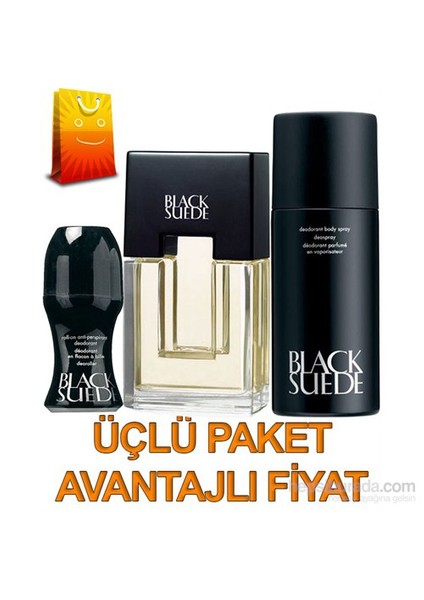 Black Suede Parfüm Deodorant Roll On 3Lü Set