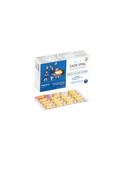 Zade Vital Omega 3 Balık Yağı Premium 60 Kapsül (