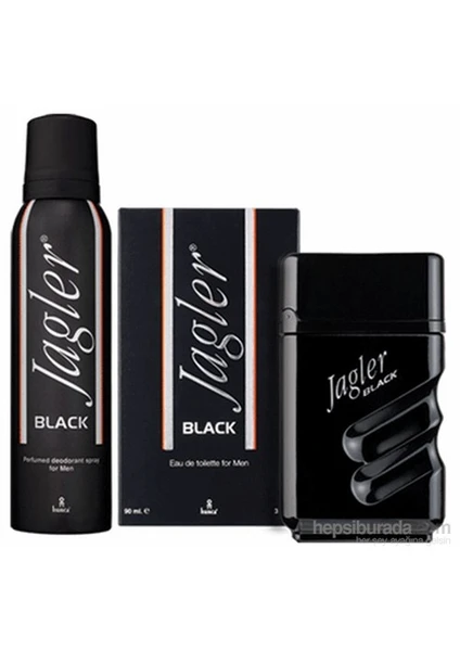 JAGLER Black Erkek Parfüm Seti 90 ml EDT + 150 ml Deodorant