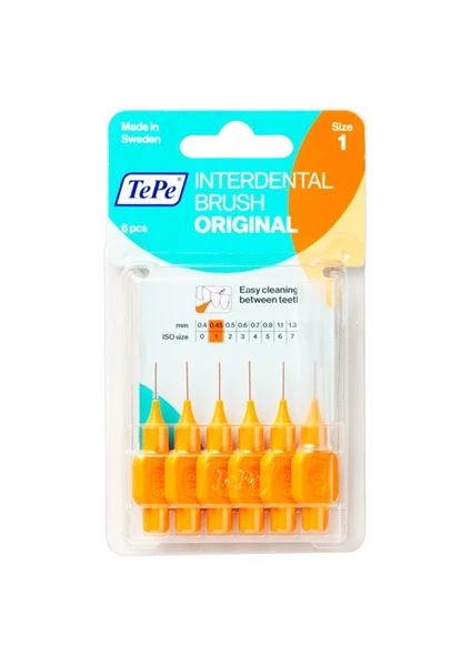 Tepe Interdental Brushes Orange 0.45 Size 1