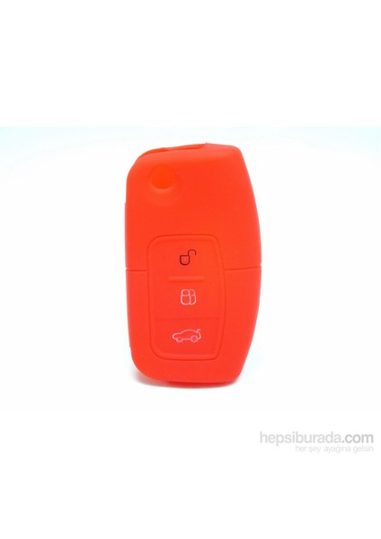Ford Fiesta Kumanda Kabı Koruyucu Silikon Kılıf 3 Tuş