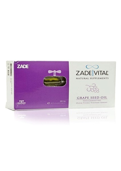 Zade Vital Üzüm Çekirdeği Yağı 500 Mg 60 Kapsül