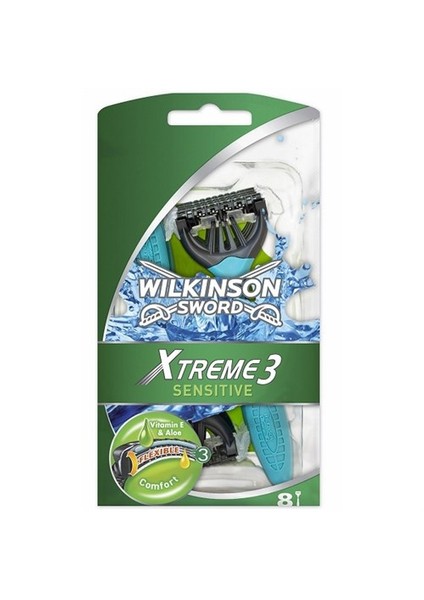 Xtreme3 Sensitive Kullan-At Tıraş Bıçağı 8Li