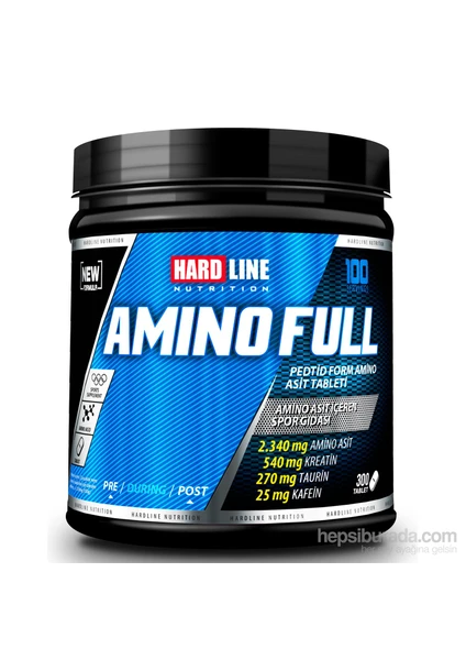 Hardline Nutrition Amino Full 300 Tablet Kompleks Amino Asit