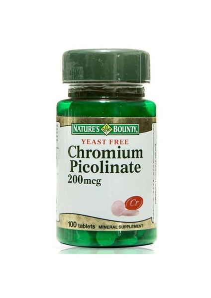 Chromium Picolinate 200 Mcg 100 Tablet