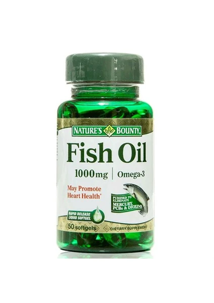 Nature's Bounty Fish Oil 1000 Mg 50 Kapsül