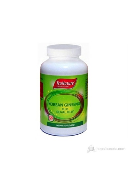 TruNature Korean Ginseng Plus Royal Jelly 100 Kapsül