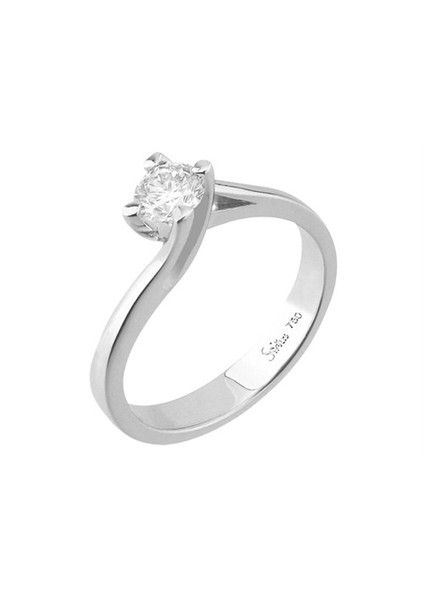G Renk 0,46 Karat Pırlanta Tektaş Yüzük 0404R0034