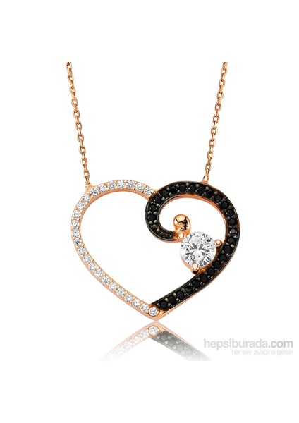 Tekbir Silver Gümüş Kalbimin Tektaşı Kolye