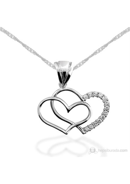 Bayan Lili Zirkon Taşlı Hep Yanımdasın Kolye