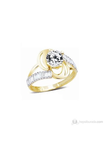 Allegrogold Tek Taş Yüzük Agt0133