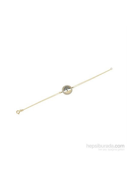 14 Ayar Altın Siyah Hayat Ağacı Bileklik fiyatları