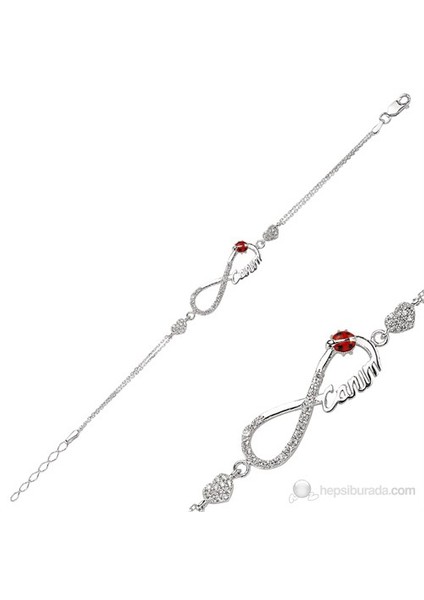 Gumush 925 Kalpli Sonsuzluk Canım Bileklik Br0460133