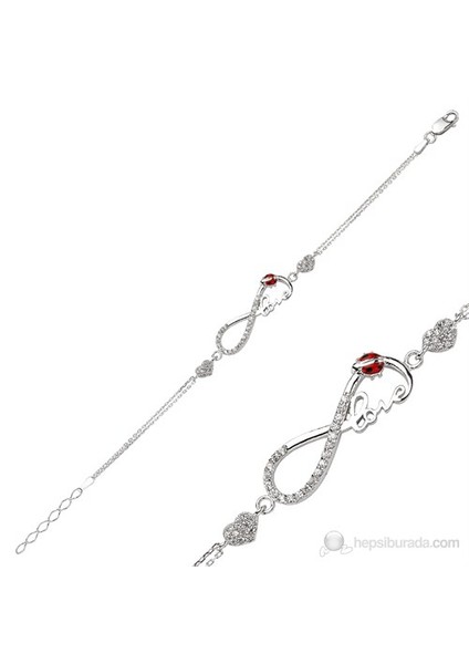 Gumush 925 Ayar Kalpli Sonsuzluk Love Bileklik