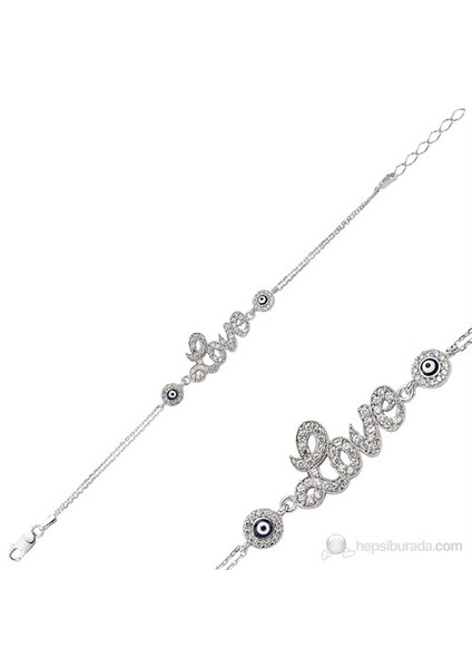 Gumush 925 Nazar Boncuklu Love Bileklik | Br0460146