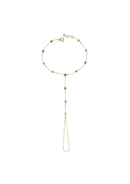 14 Ayar Altın Taşlı Şahmeran Bileklik