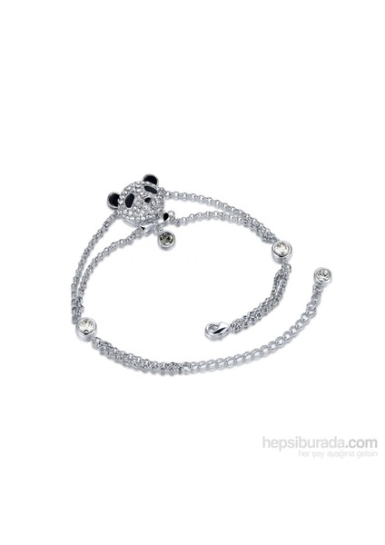 Swarovski® Taşlı Pandalı Bileklik
