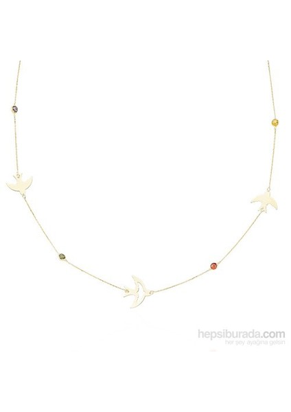 14 Ayar Altın Anka Kuşu Kolye