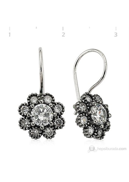 Gumush 925 Zirkon Taşlı Gümüş Küpe | Ea1760003