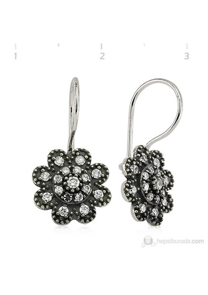 Gumush 925 Zirkon Taşlı Gümüş Küpe | Ea1760004