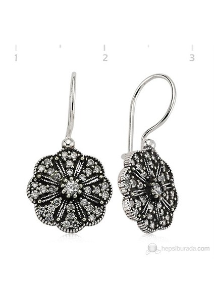 Gumush 925 Zirkon Taşlı Gümüş Küpe | Ea1760006