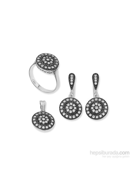 Gümüş Zirkon Taşlı Set 438226