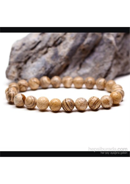 Jasper Coffee Stone Doğaltaş Bileklik