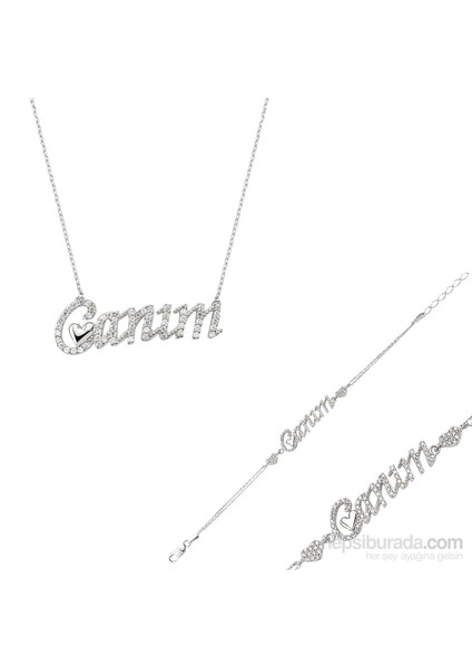 Gumush Gümüş Canım Kalp Set