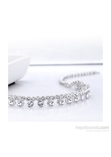 Swarovski® Taşlı Su Yolu Kolye