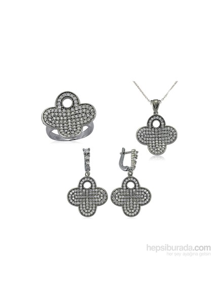 Gümüş Zirkon Taşlı Set 438271