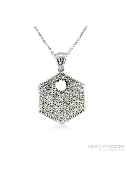 Tozlu Gümüş Zirkon Taşlı Altıgen Set 438275 modelleri