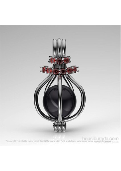 Hürrem Yakut Kolye Seti ( 8-9 Mm Tahiti Aaa Kalite)