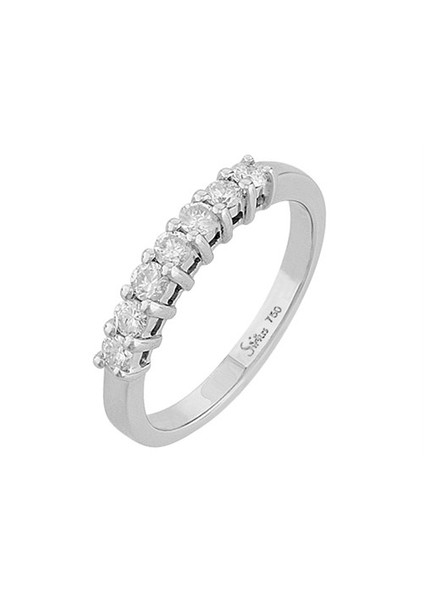 G Renk 0,50 Karat Pırlanta 7 Taş Yüzük 0407R0116