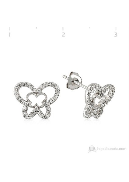 Gumush 925 Zirkon Taşlı Gümüş Küpe | Ea1540006