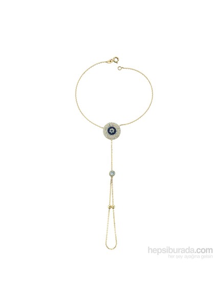 14 Ayar Altın Nazar Şahmeran Bileklik