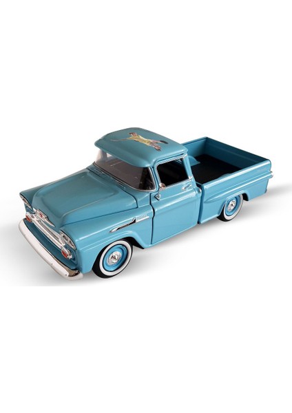 Kişiye Özel Lisanslı Motor Max 1958 Chevy Apache Fleetside Pickup 1:24 Model Araba