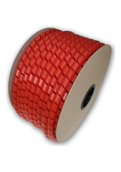 Kablo Toplama Spirali 8 mm Kırmızı 100 m